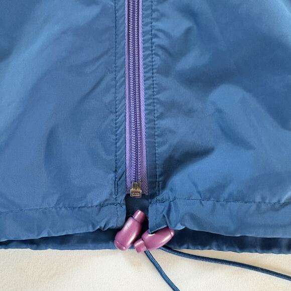Vintage Eastern Mountain Sports Nylon Blue Rain Jacket Windbreaker Size Large - Picture 8 of 16